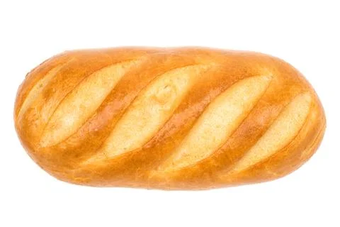A loaf of bread on a white background Stock Photos