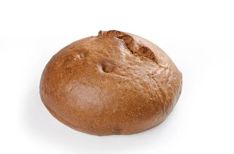 Loaf of bread on a white background Stock Photos