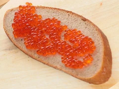 A loaf with caviar Photos