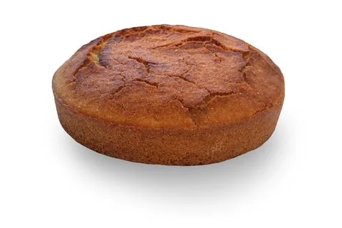 Loaf of cornbread isolated on white background Stock Photos