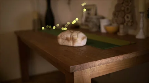 A Loaf of Fresh Baked Bread 2 Stock Footage 48247865