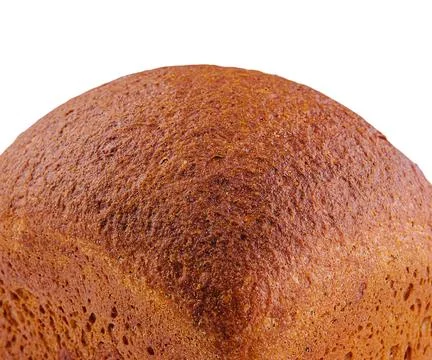 Loaf of organic bread on white background Stock Photos