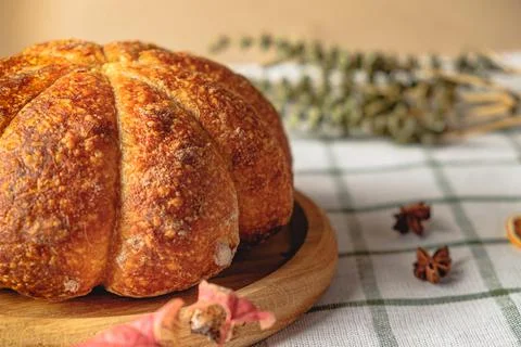 Loaf of pumpkin bread. 写真素材