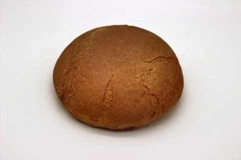 Loaf Of The Rye Bread Isolated Image On A White Background Stock Photos