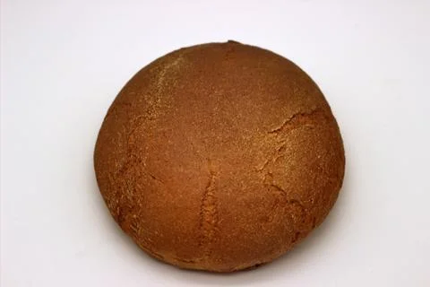 Loaf Of The Rye Bread Isolated Image On A White Background Stock Photos
