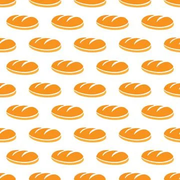 Loaf. Seamless pattern for texture, textiles, packaging, and simple backgroun Illustrazione stock