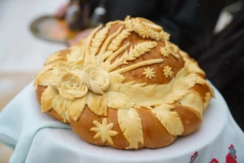 Loaf at the wedding Stock Photos