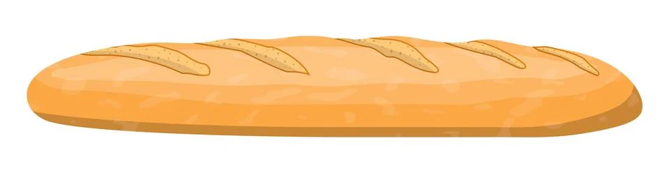 Loaf of wheat bread. Grain bread roll. Illustrazione stock