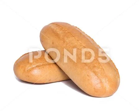 Loaf on white background Stock Photos