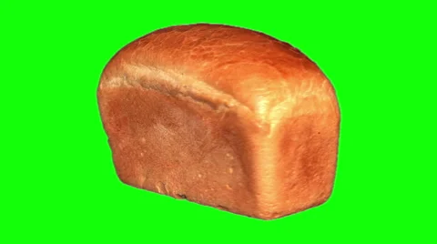 Loaf of white bread Stock Footage 44445587