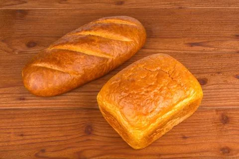 A loaf of white bread Stock Photos