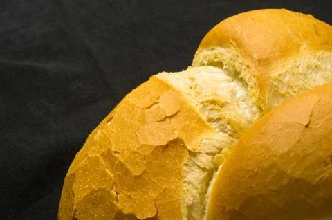 Loaf of white wheat bread Stock Photos