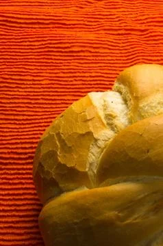 Loaf of white wheat bread Stock Photos