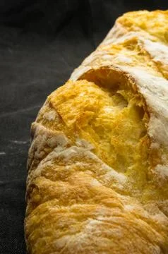 Loaf of white wheat bread Stock Photos