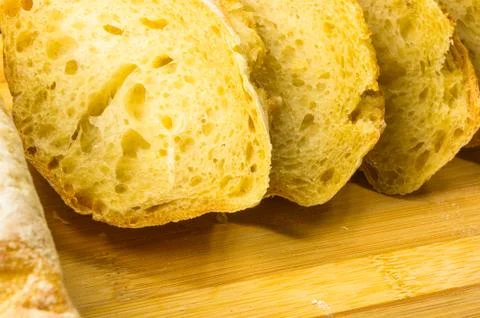 Loaf of white wheat bread Foto stock