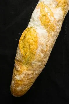 Loaf of white wheat bread Stock Photos