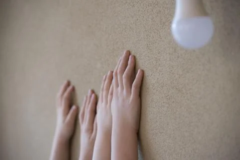 Loam rendering as building material Stock Photos