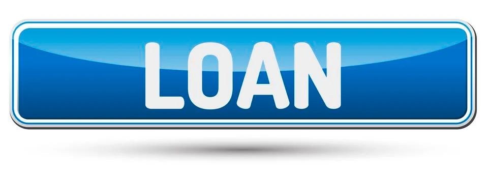 LOAN - Abstract beautiful button with text. Stock Illustration