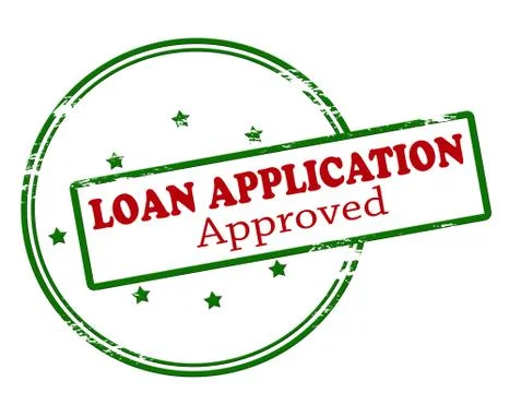 Loan application approved Stock Illustration
