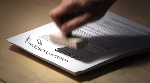 Loan Application is Denied Stock Footage 53831031