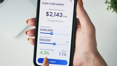 A loan application for mortgage refinancing gets approved. Stock Footage 243935851