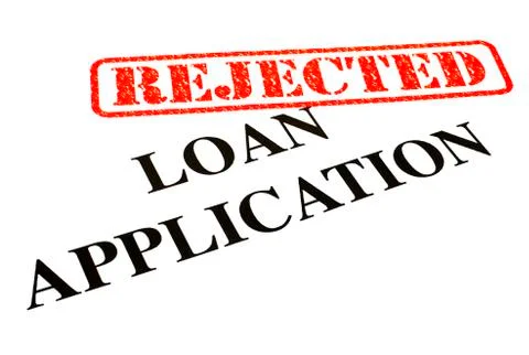 Loan Application Rejected Stock Illustration