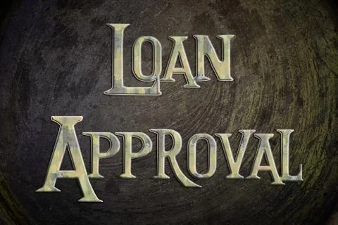 Loan approval concept Stock Illustration