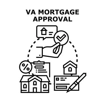 Loan approval process for an eligibility housing program Stock Illustration