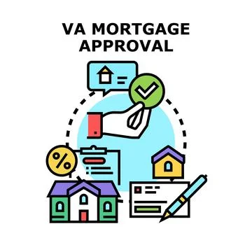 Loan approval process for an eligibility housing program Stock Illustration