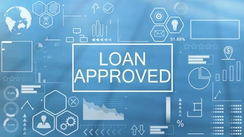 Loan Approved, Animated Typography Stock Footage 116424593