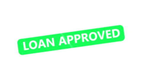 Loan Approved Rubber Stamp Label Vector Badge Stock Footage 336648206