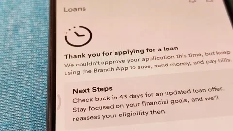 Loan Declined Stock Footage 308648902