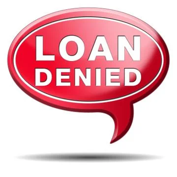 Loan denied Stock Illustration