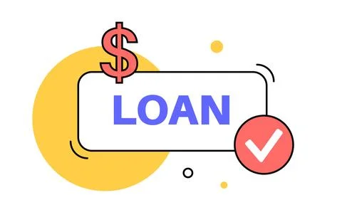 Loan paper document Stock Illustration
