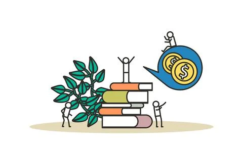 Loan problem man business debt vector financial illustration businessman cred イラスト素材