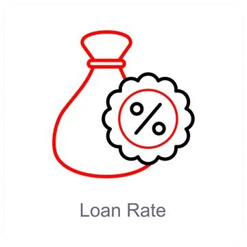 Loan Rate Stock Illustration