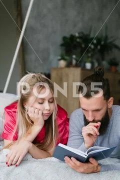 Loan request morning newlyweds think make notes Stock Photos