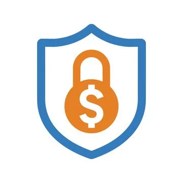Loan, safe, security icon. Editable vector logo. Stock Illustration