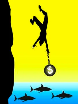 Loan Shark Stock Illustration