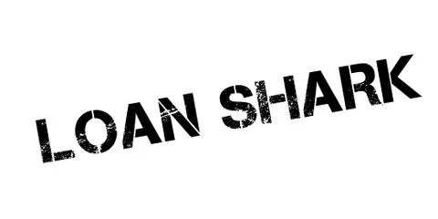Loan Shark rubber stamp Stock Illustration