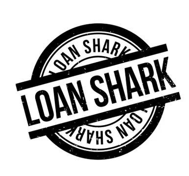 Loan Shark rubber stamp Stock Illustration