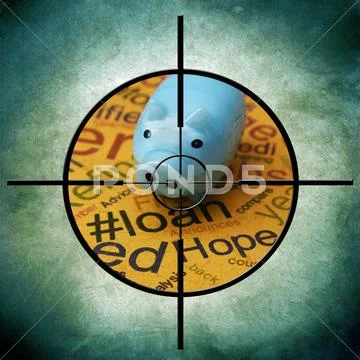 Loan target Stock Illustration