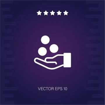 Loan vector icon Stock Illustration