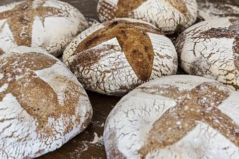 Loaves of bread Stock Photos