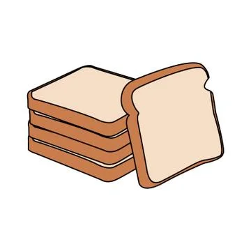 Loaves icon, flat design Stockillustratie