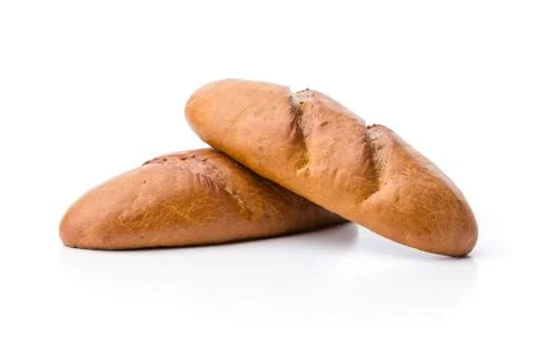 Loaves of white bread Stock Photos