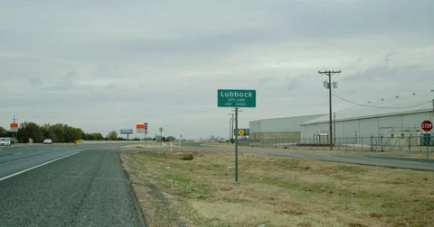 Lobbock Texas Sign Stock Footage 71588964