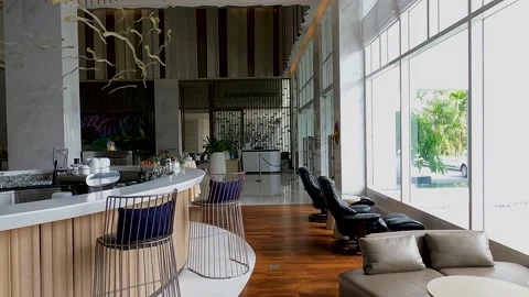 Lobby Bar 库存影片 156866785