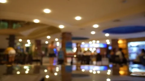 Lobby bar hotel. 스톡 동영상 75297314