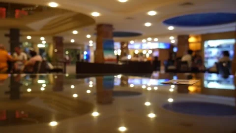 Lobby bar hotel. 스톡 동영상 315116721